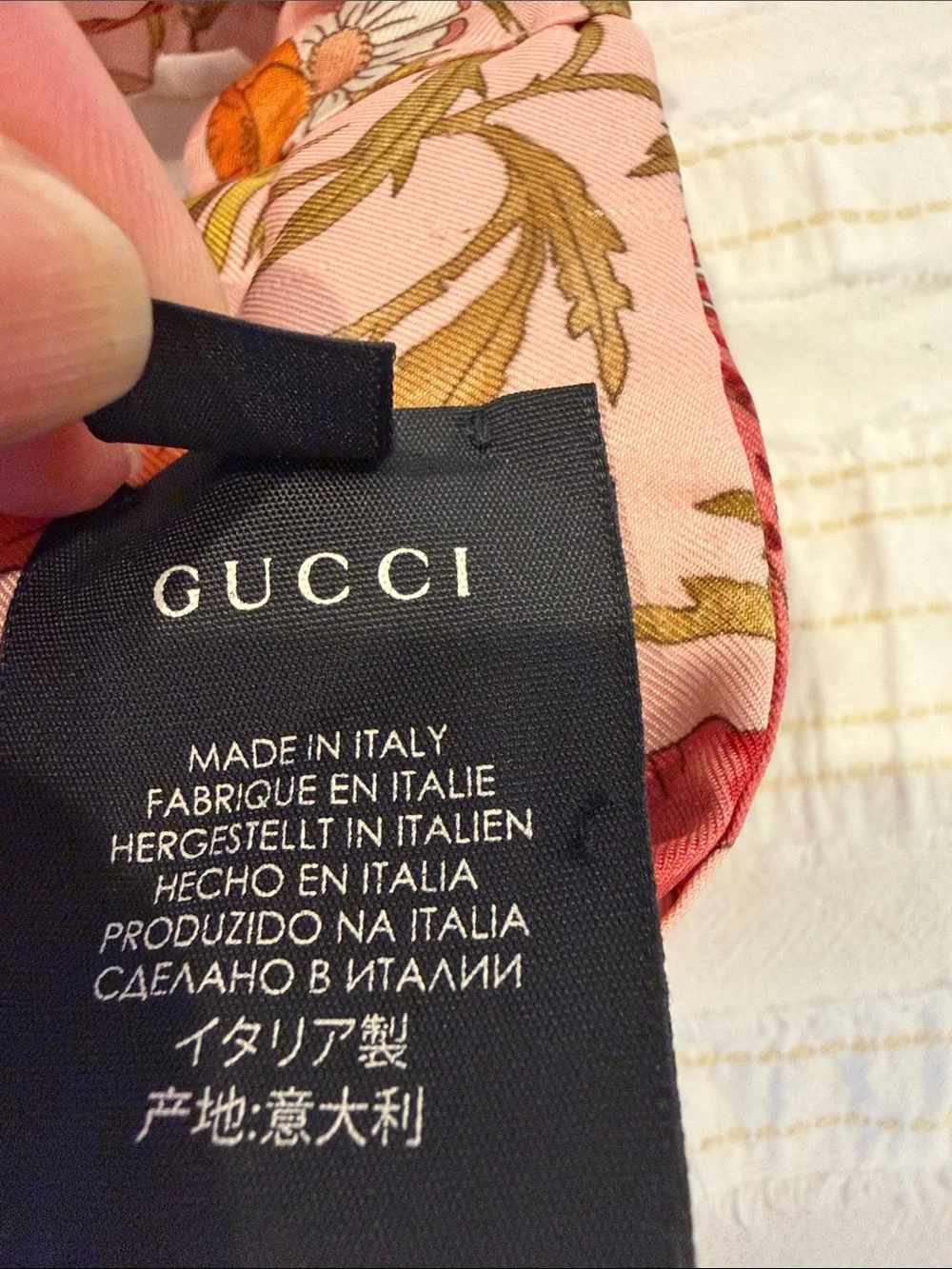 Gucci designer silk